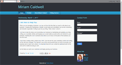 Desktop Screenshot of miriamcaldwell.com