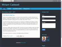 Tablet Screenshot of miriamcaldwell.com